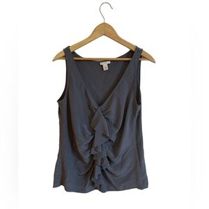 J Crew Casual Summer Sleeveless Ruffled Cami Shirts Blouse Size 4